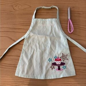 American Girl doll apron and whisk